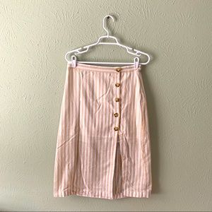NWT Abercrombie & Fitch Beige Striped Skirt